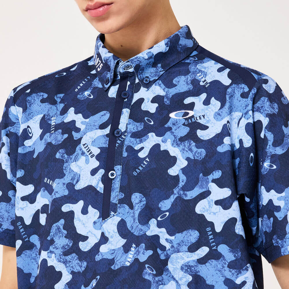 オークリー OAKLEY　メンズ カモフラージュ柄 半袖 ポロシャツ FOA408766　2026年モデル 詳細8
