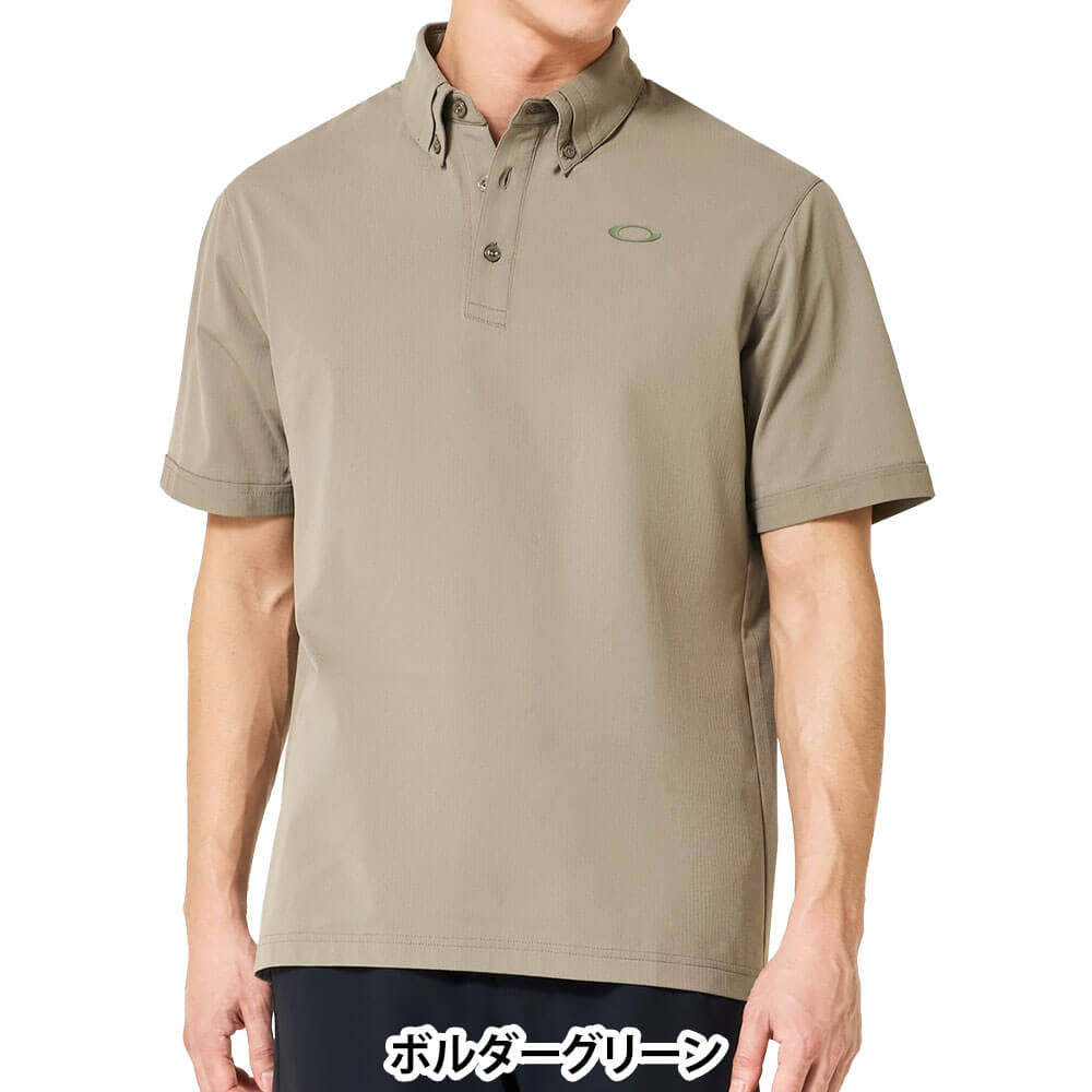 オークリー OAKLEY　メンズ シアサッカー 半袖 ポロシャツ FOA408802　2026年モデル 詳細2
