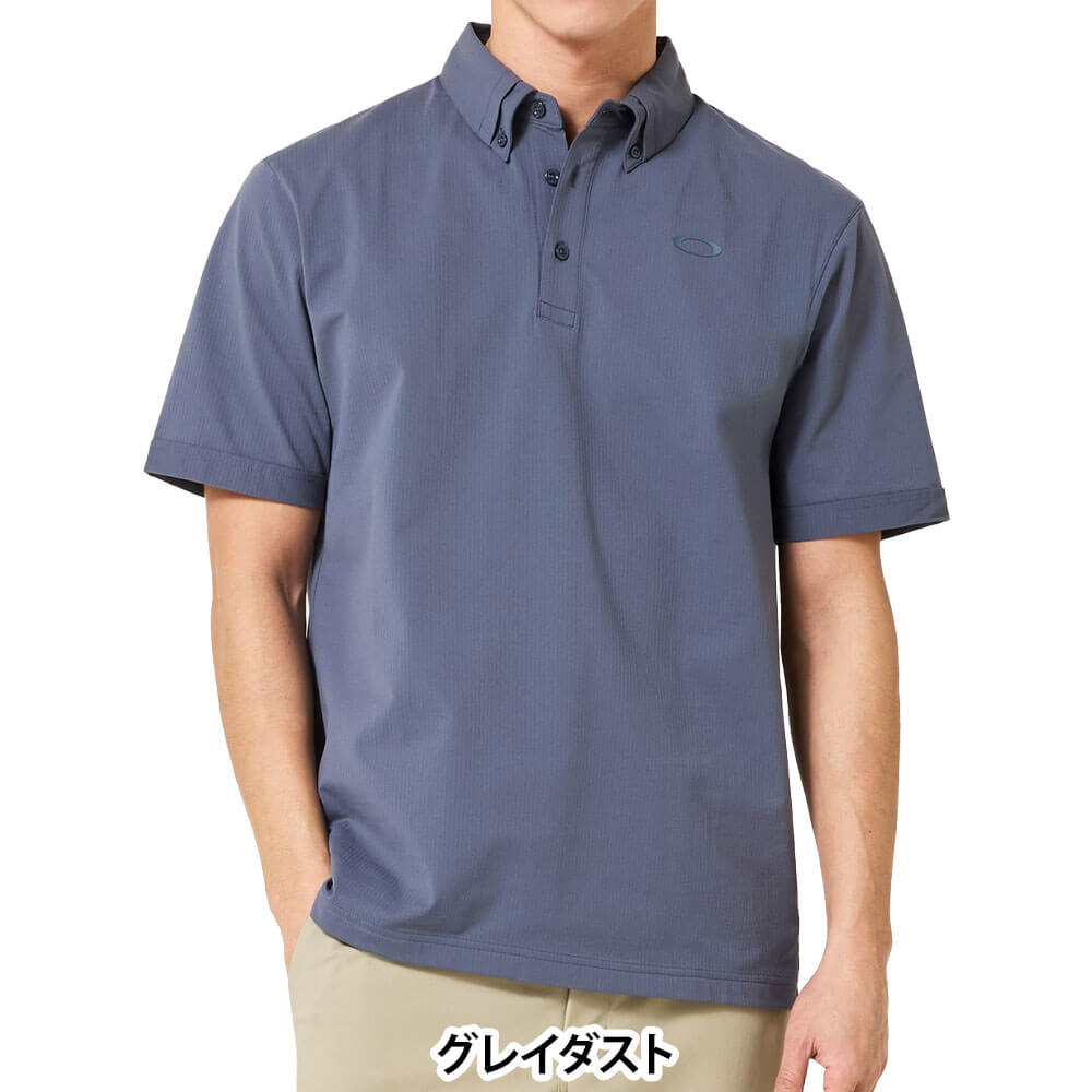 オークリー OAKLEY　メンズ シアサッカー 半袖 ポロシャツ FOA408802　2026年モデル 詳細11