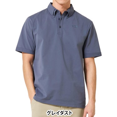 オークリー OAKLEY　メンズ シアサッカー 半袖 ポロシャツ FOA408802　2026年モデル 詳細11