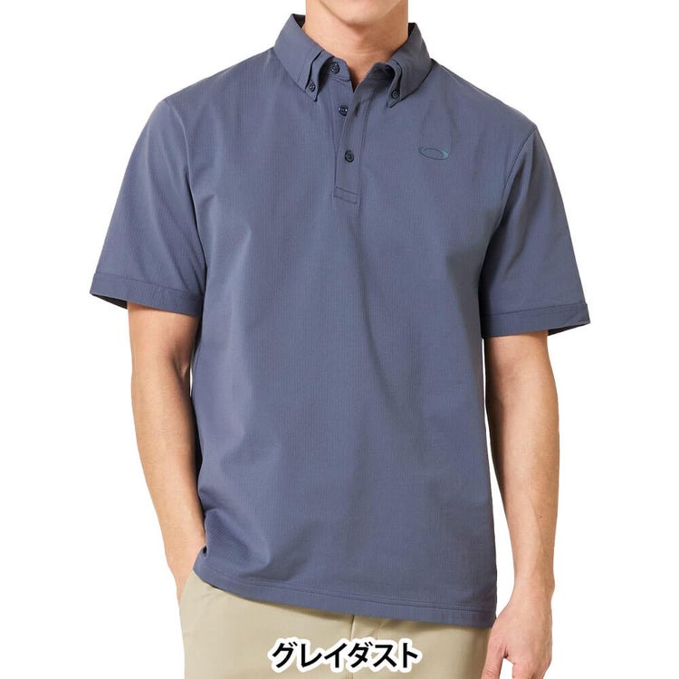オークリー OAKLEY メンズ シアサッカー 半袖 ポロシャツ FOA408802 