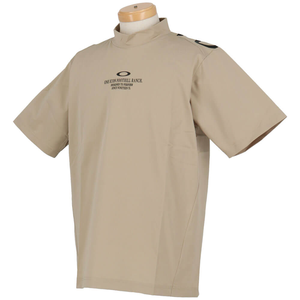 オークリー OAKLEY　メンズ ロゴプリント 半袖 モックネックシャツ FOA409094　2026年モデル 詳細4