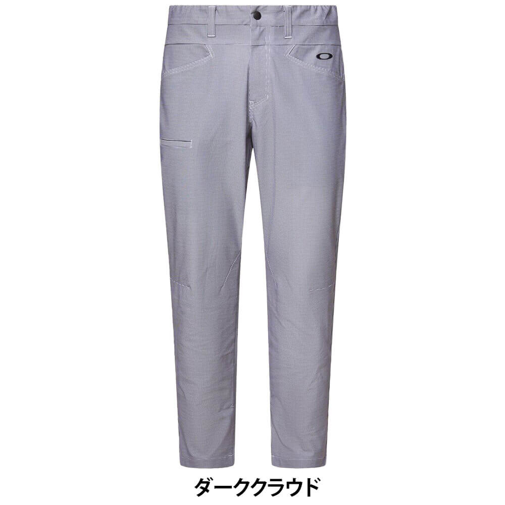 オークリー OAKLEY　メンズ 千鳥格子柄 テーパード アンクルパンツ FOA409084　2026年モデル 詳細2