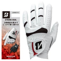 ブリヂストン メンズ STRONG DUAL ストロング デュアル 左手用 片手 ゴルフグローブ GL2607 WH ホワイト 2026年モデル