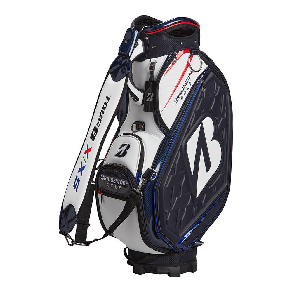 ブリヂストン　メンズ ツアーレプリカモデル キャディバッグ CB2601 NW ネイビー/ホワイト　2026年モデル ネイビー/ホワイト
