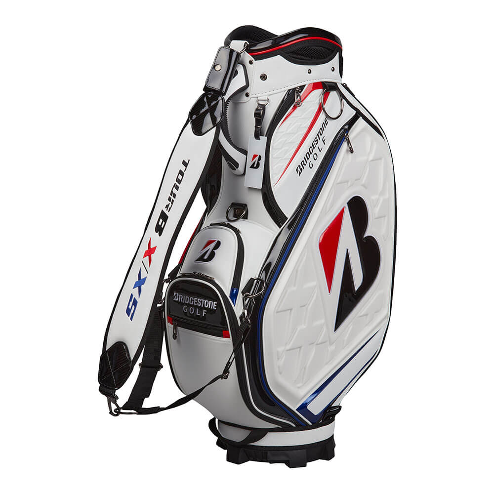 ブリヂストン　メンズ ツアーレプリカモデル キャディバッグ CB2601 WH ホワイト　2026年モデル ホワイト