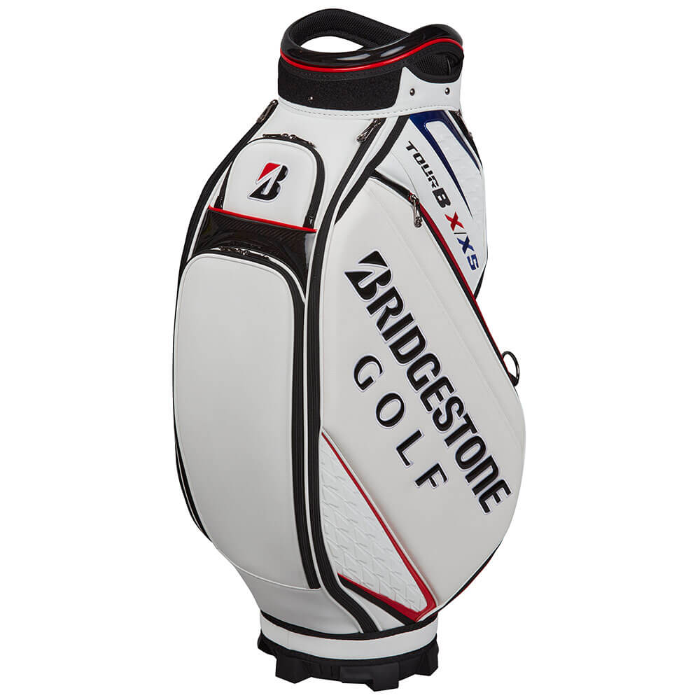 ブリヂストン　メンズ ツアーレプリカモデル キャディバッグ CB2601 WH ホワイト　2026年モデル ホワイト 詳細2