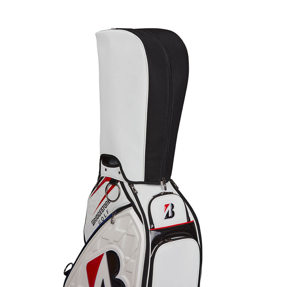 ブリヂストン　メンズ ツアーレプリカモデル キャディバッグ CB2601 WH ホワイト　2026年モデル ホワイト 詳細3