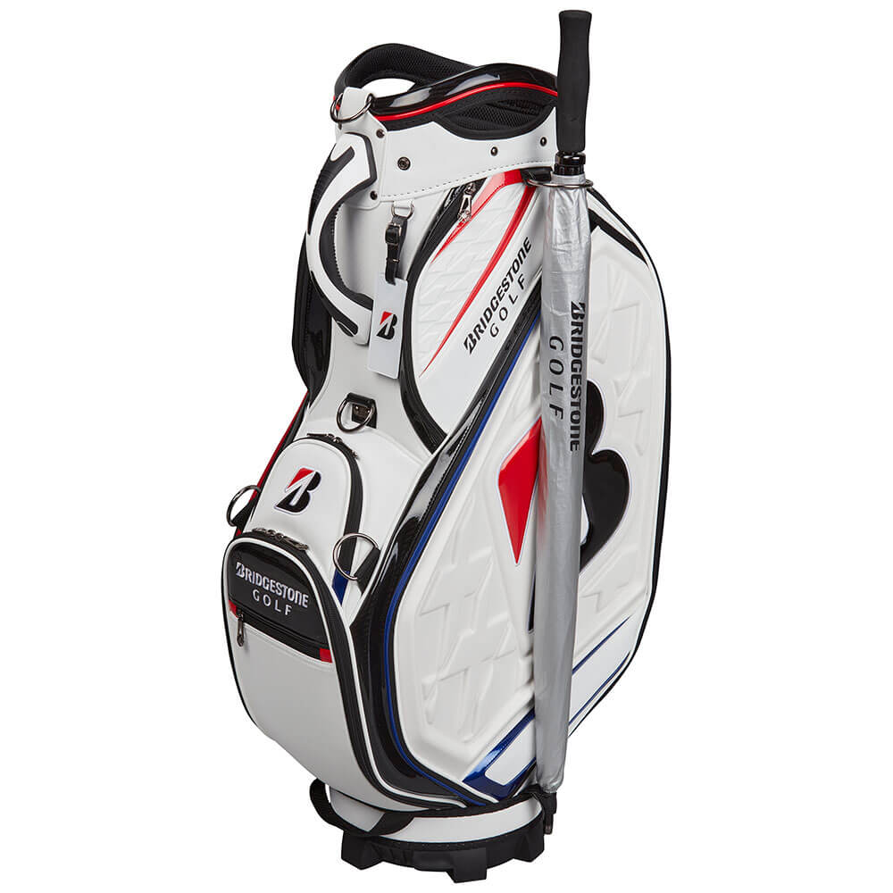 ブリヂストン　メンズ ツアーレプリカモデル キャディバッグ CB2601 WH ホワイト　2026年モデル ホワイト 詳細6