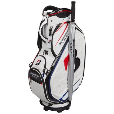 ブリヂストン　メンズ ツアーレプリカモデル キャディバッグ CB2601 WH ホワイト　2026年モデル ホワイト 詳細6
