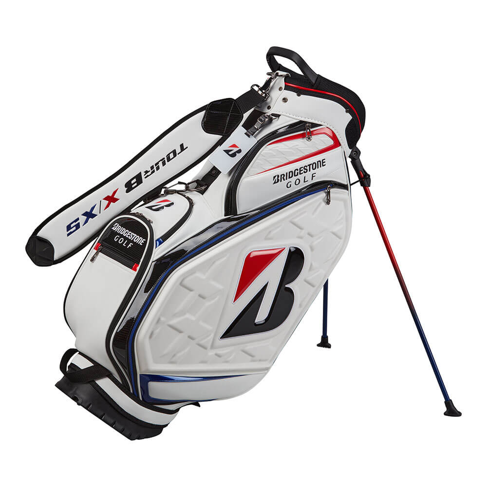 ブリヂストン　メンズ ツアースタンドモデル キャディバッグ CB2602 WH ホワイト　2026年モデル ホワイト
