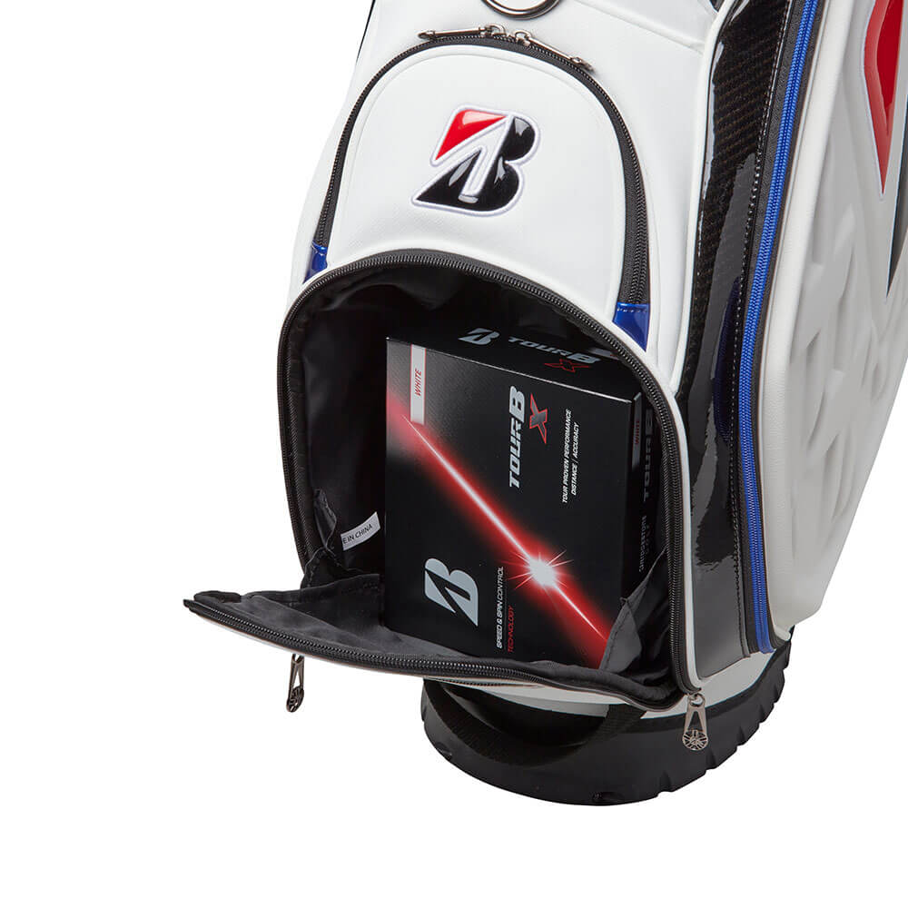 ブリヂストン　メンズ ツアースタンドモデル キャディバッグ CB2602 WH ホワイト　2026年モデル ホワイト 詳細4