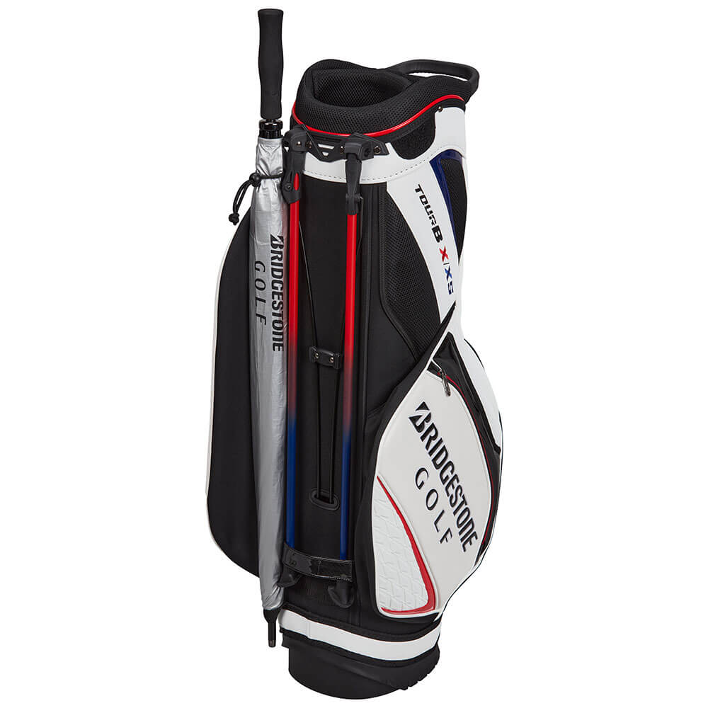 ブリヂストン　メンズ ツアースタンドモデル キャディバッグ CB2602 WH ホワイト　2026年モデル ホワイト 詳細7