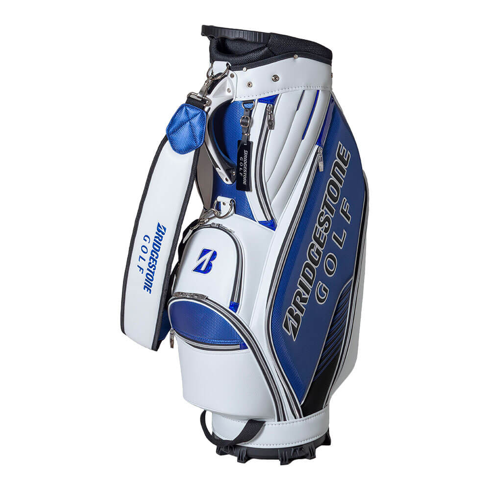 ブリヂストン　メンズ スポーツモデル キャディバッグ CB2611 WB ホワイト/ブルー　2026年モデル ホワイト/ブルー
