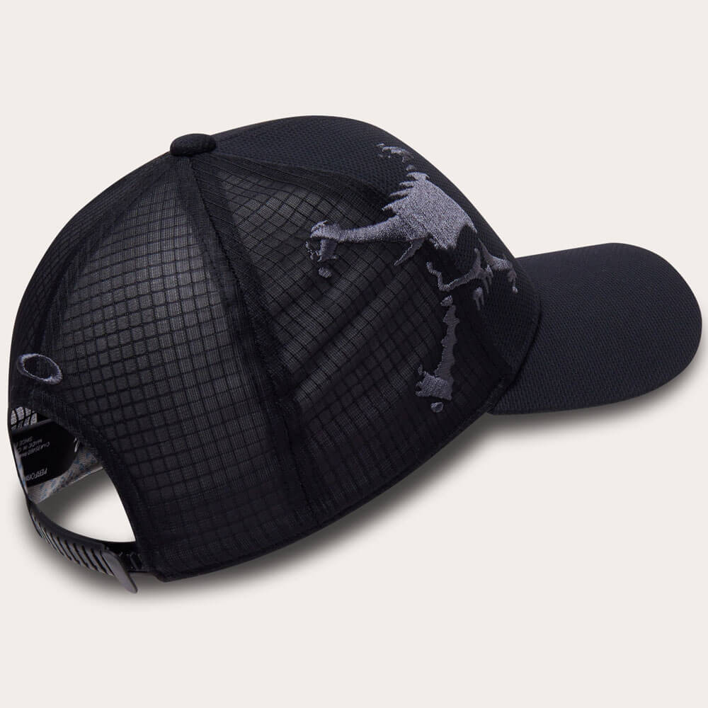 オークリー OAKLEY　メンズ SKULL SIDE LOGO CAP 26.0 ロゴ キャップ FOS902386 021 ピッチブラック　2026年モデル ピッチブラック 詳細2