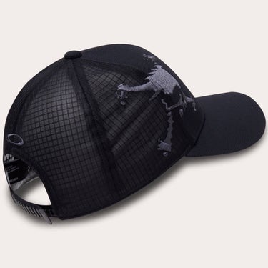 オークリー OAKLEY　メンズ SKULL SIDE LOGO CAP 26.0 ロゴ キャップ FOS902386 021 ピッチブラック　2026年モデル ピッチブラック 詳細2