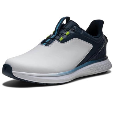 フットジョイ　パルス Boa メンズ スパイクレス ゴルフシューズ 54718 ホワイト/ネイビー ホワイト/ネイビー 画像2(ALT)