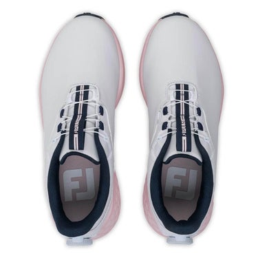 フットジョイ　パルス Boa レディース スパイクレス ゴルフシューズ 93851 ホワイト/ピンク ホワイト/ピンク 画像2(ALT)