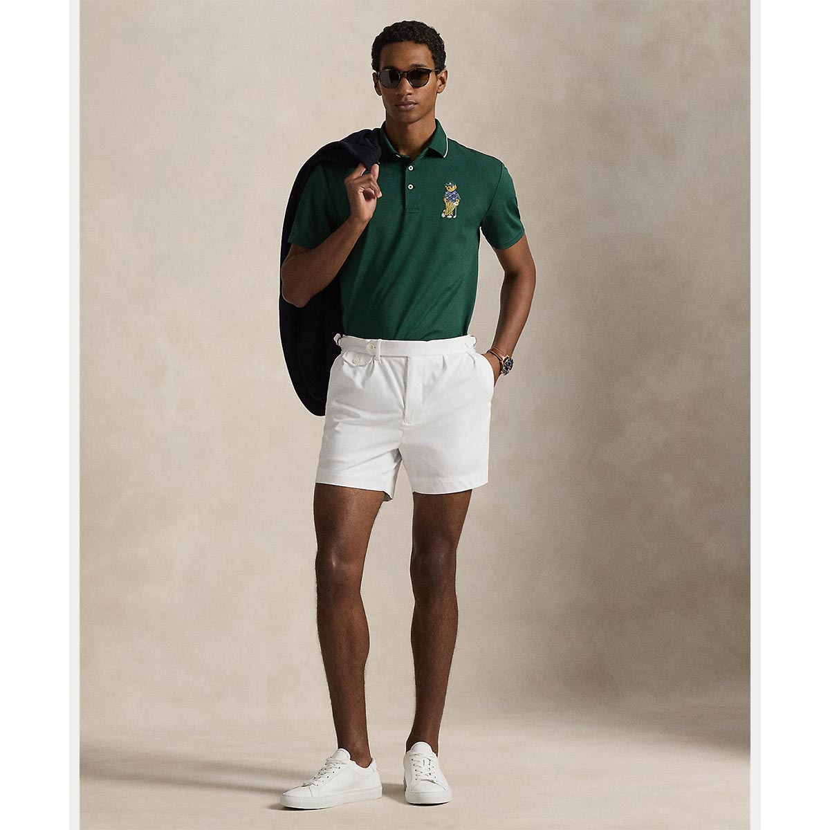 RLX GOLF Polo　メンズ ベア 半袖 ポロシャツ　2026年モデル グリーン 詳細3