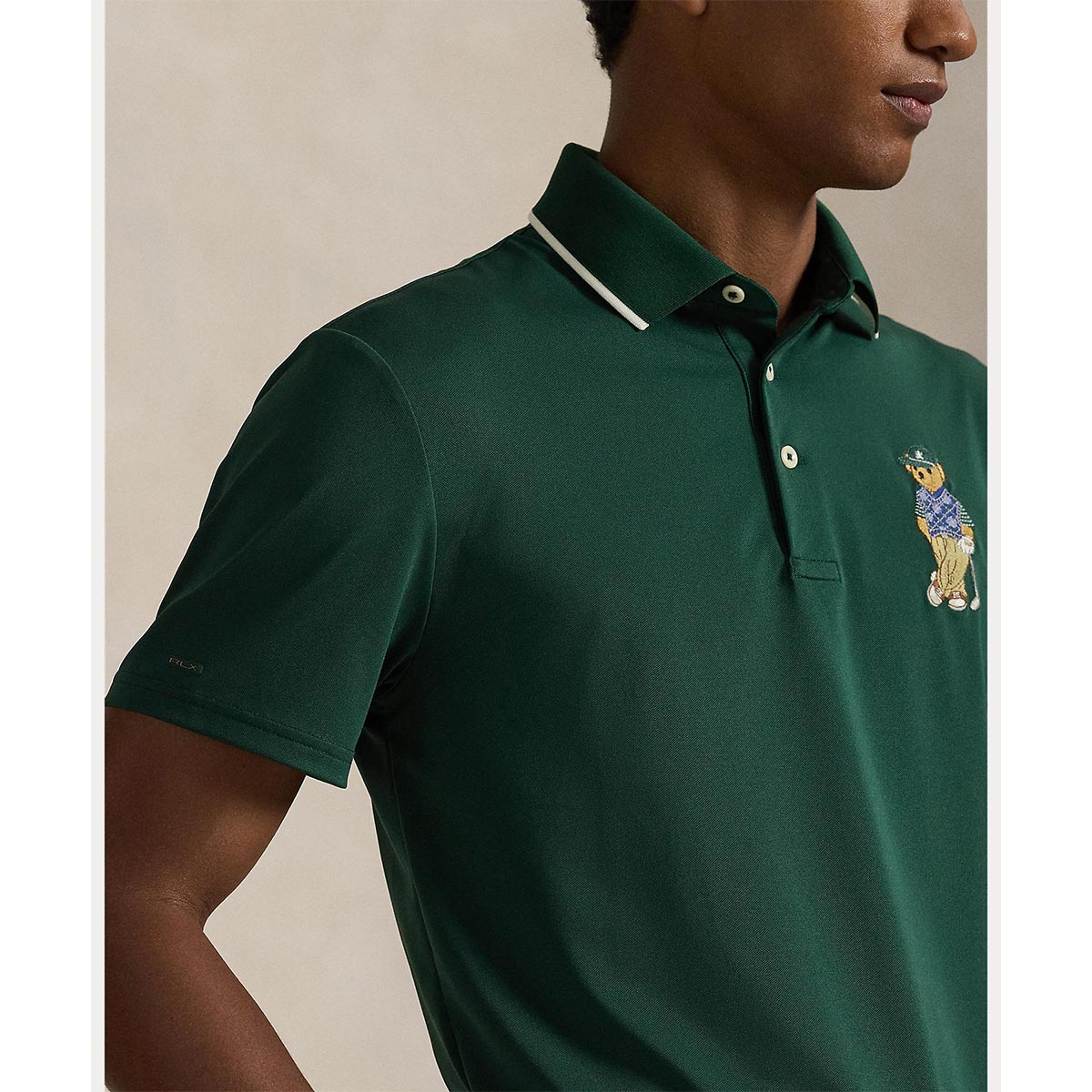 RLX GOLF Polo　メンズ ベア 半袖 ポロシャツ　2026年モデル グリーン 詳細4