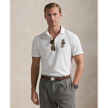 RLX GOLF Polo　メンズ ベア 半袖 ポロシャツ　2026年モデル ホワイト