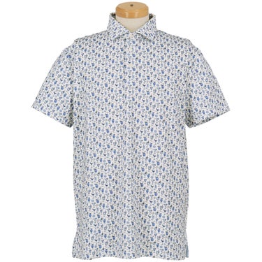 RLX GOLF Polo　メンズ 総柄 半袖 ポロシャツ　2026年モデル ホワイト