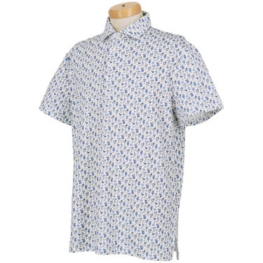 RLX GOLF Polo　メンズ 総柄 半袖 ポロシャツ　2026年モデル ホワイト 詳細2