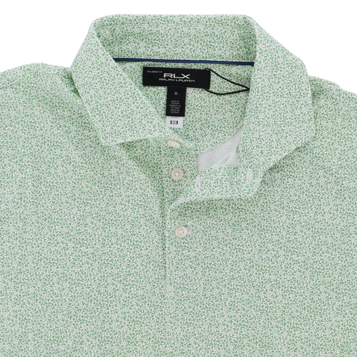 RLX GOLF Polo　メンズ 総柄 半袖 ポロシャツ　2026年モデル グリーン 詳細3