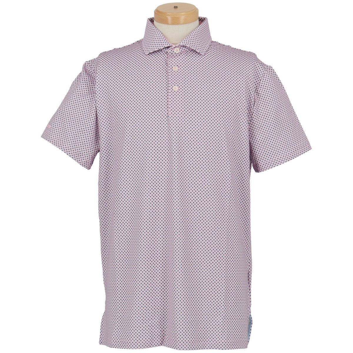 RLX GOLF Polo　メンズ 総柄 半袖 ポロシャツ　2026年モデル ピンク