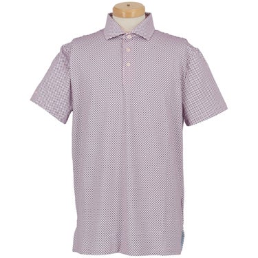 RLX GOLF Polo　メンズ 総柄 半袖 ポロシャツ　2026年モデル ピンク