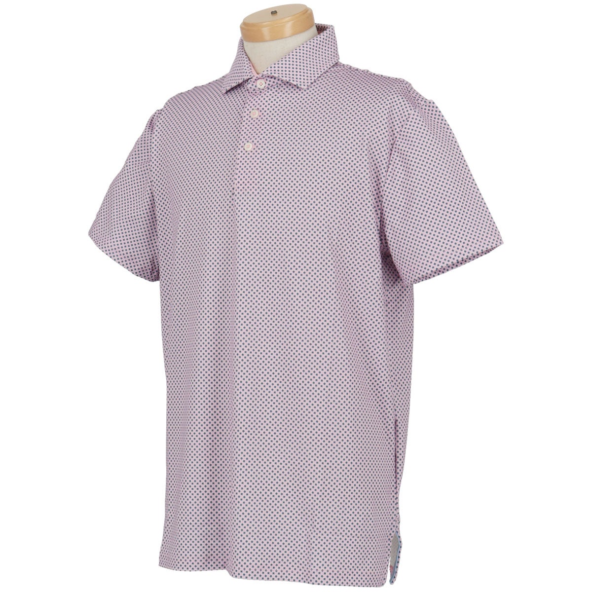 RLX GOLF Polo　メンズ 総柄 半袖 ポロシャツ　2026年モデル ピンク 詳細2