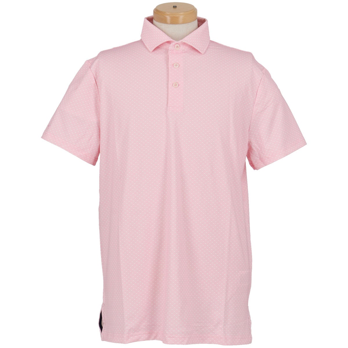 RLX GOLF Polo　メンズ 総柄 半袖 ポロシャツ　2026年モデル ピンク