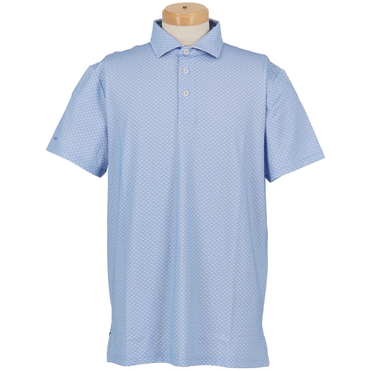 RLX GOLF Polo　メンズ 総柄 半袖 ポロシャツ　2026年モデル ブルー