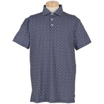 RLX GOLF　テーラード フィット パフォーマンス 総柄 半袖 ポロシャツ ネイビー　2026年モデル