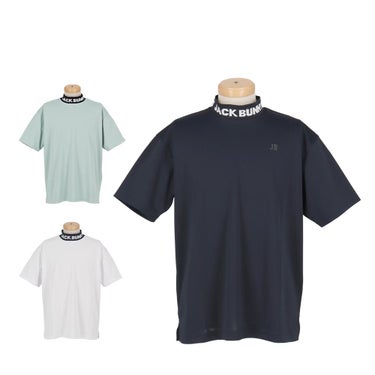 ジャックバニー Jack Bunny!!　メンズ ロゴジャガード 半袖 モックネックシャツ 262-6167229　2026年モデル