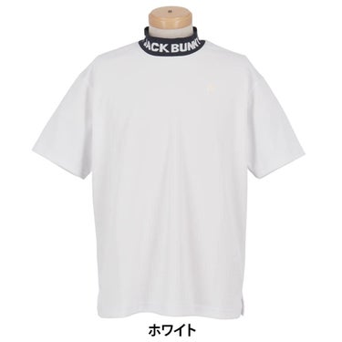 ジャックバニー Jack Bunny!!　メンズ ロゴジャガード 半袖 モックネックシャツ 262-6167229　2026年モデル 詳細1