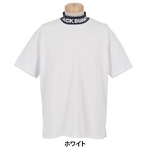 ジャックバニー Jack Bunny!!　メンズ ロゴジャガード 半袖 モックネックシャツ 262-6167229　2026年モデル