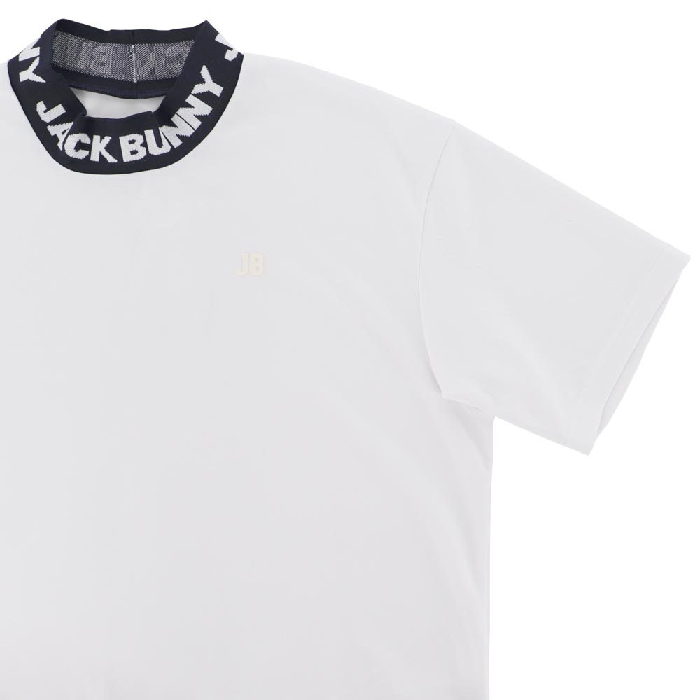ジャックバニー Jack Bunny!!　メンズ ロゴジャガード 半袖 モックネックシャツ 262-6167229　2026年モデル 詳細4