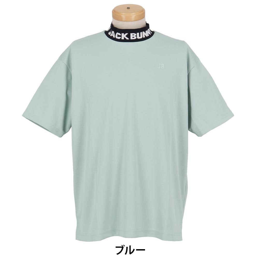ジャックバニー Jack Bunny!!　メンズ ロゴジャガード 半袖 モックネックシャツ 262-6167229　2026年モデル 詳細6