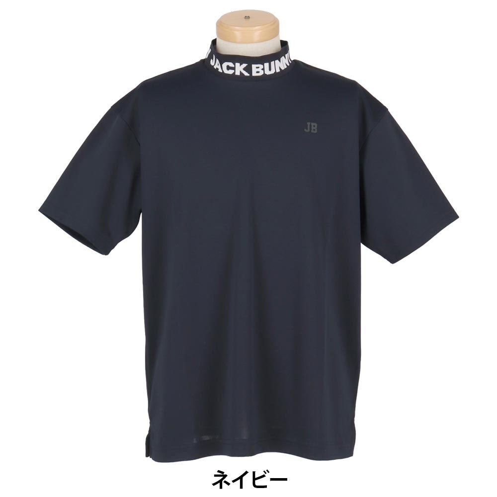 ジャックバニー Jack Bunny!!　メンズ ロゴジャガード 半袖 モックネックシャツ 262-6167229　2026年モデル 詳細9