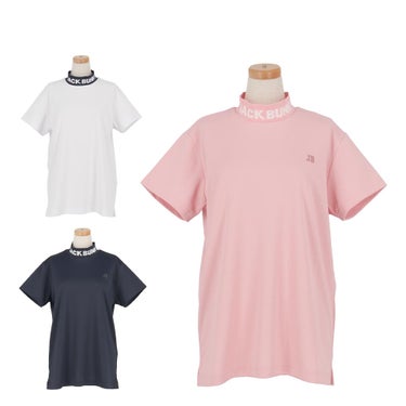 ジャックバニー Jack Bunny!!　レディース ロゴジャガード 半袖 モックネックシャツ 263-6167230　2026年モデル