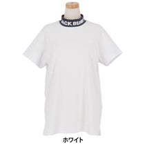 ジャックバニー Jack Bunny!!　レディース ロゴジャガード 半袖 モックネックシャツ 263-6167230　2026年モデル