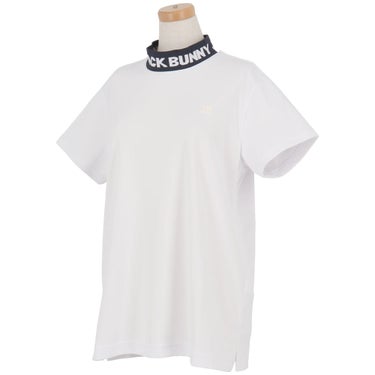 ジャックバニー Jack Bunny!!　レディース ロゴジャガード 半袖 モックネックシャツ 263-6167230　2026年モデル 詳細3