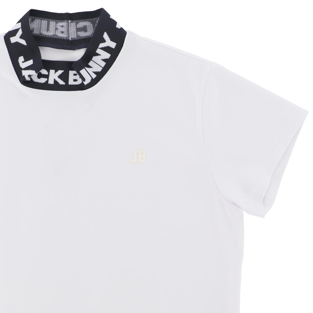 ジャックバニー Jack Bunny!!　レディース ロゴジャガード 半袖 モックネックシャツ 263-6167230　2026年モデル 詳細4