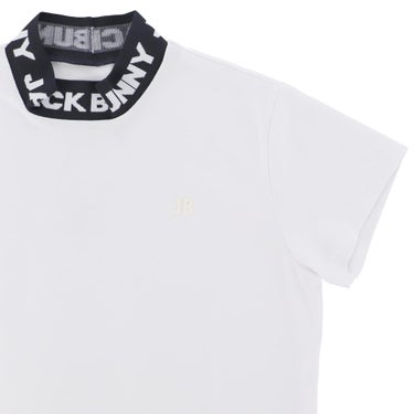 ジャックバニー Jack Bunny!!　レディース ロゴジャガード 半袖 モックネックシャツ 263-6167230　2026年モデル 詳細4