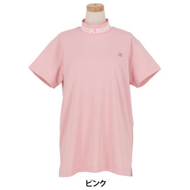 ジャックバニー Jack Bunny!!　レディース ロゴジャガード 半袖 モックネックシャツ 263-6167230　2026年モデル 詳細6