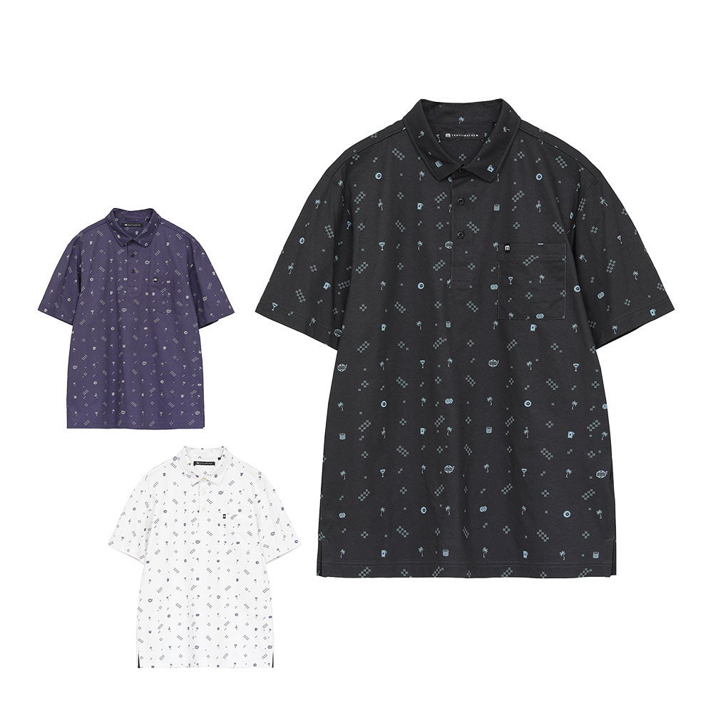 トラヴィスマシュー Travis Mathew　メンズ モノグラムプリント 半袖 ポロシャツ 7AN008　2026年モデル