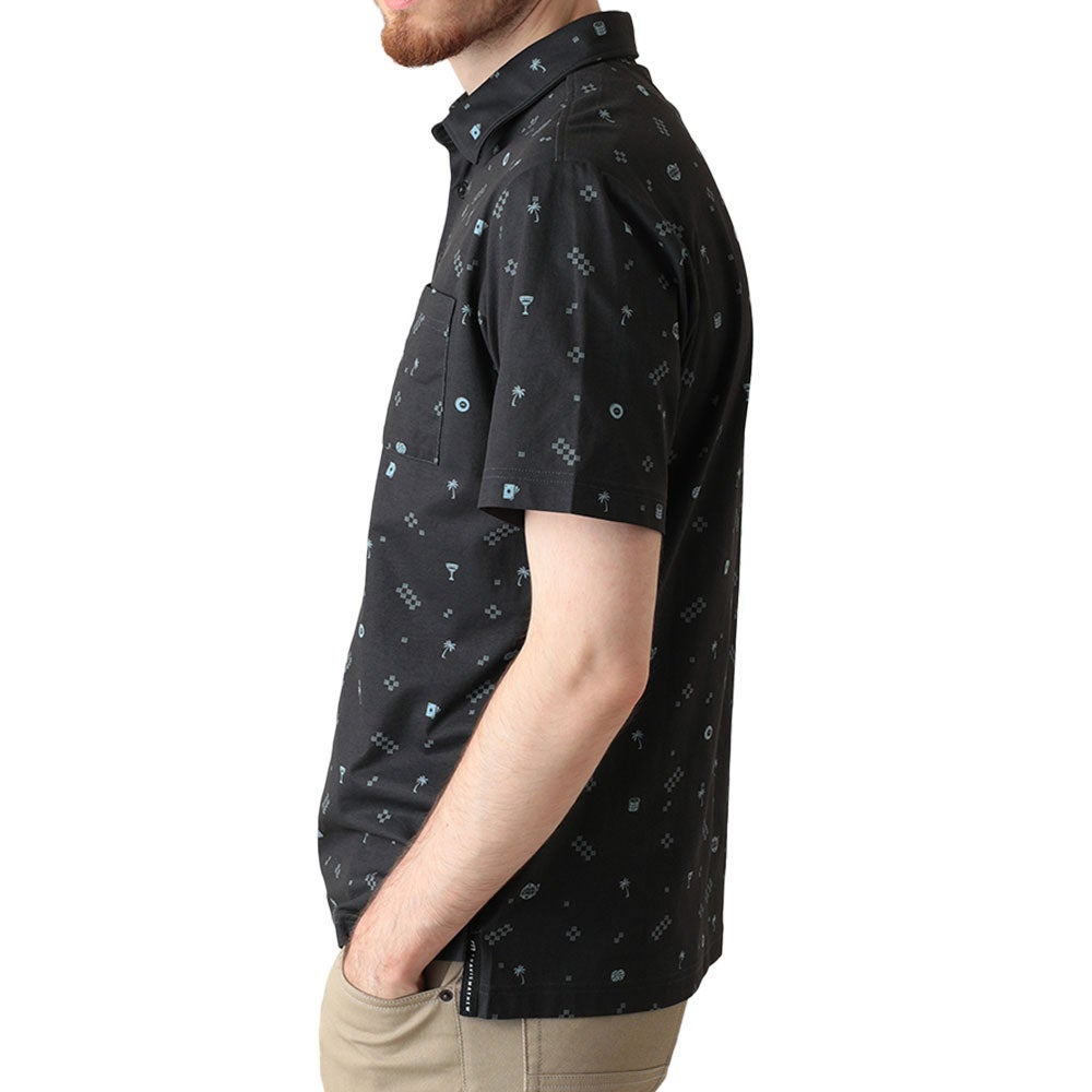 トラヴィスマシュー Travis Mathew　メンズ モノグラムプリント 半袖 ポロシャツ 7AN008　2026年モデル 詳細3