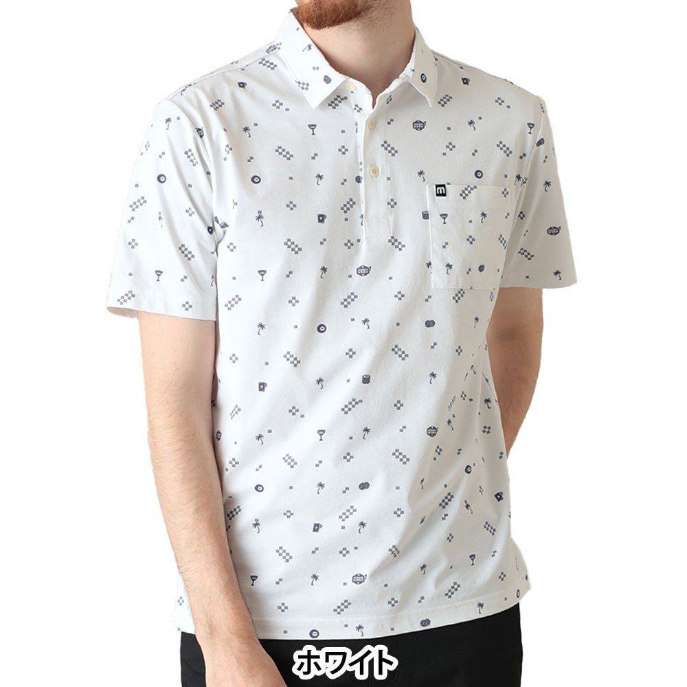 トラヴィスマシュー Travis Mathew　メンズ モノグラムプリント 半袖 ポロシャツ 7AN008　2026年モデル 詳細6