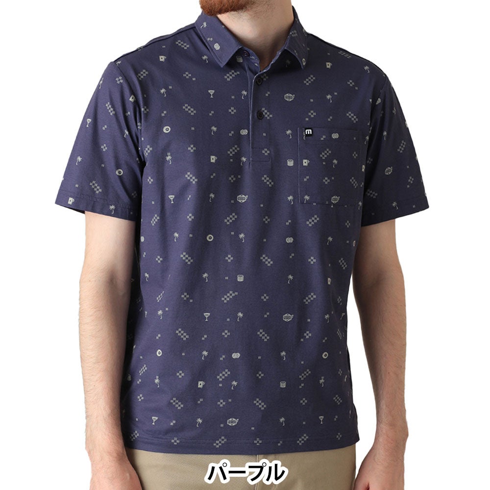 トラヴィスマシュー Travis Mathew　メンズ モノグラムプリント 半袖 ポロシャツ 7AN008　2026年モデル 詳細9